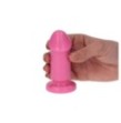 piccolo fallo rosa con ventosa dildo mini vaginale anale per uomo e donna pink