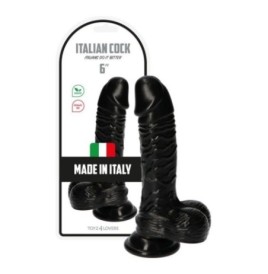 dildo fallo realistico nero con ventosa e testicoli pene finto morb...