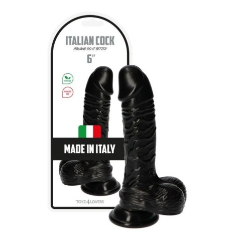 dildo fallo realistico nero con ventosa e testicoli pene finto morb...