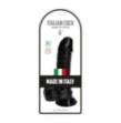 dildo fallo realistico nero con ventosa e testicoli pene finto morbido black