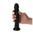 dildo realistico nero fallo con ventosa vaginale anale per uomo e donna black