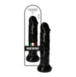 dildo realistico con ventosa nero pene finto morbido maxi fallo grande black