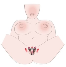 pinze per vagina divaricatore in silicone nero stimolatore di clito...