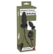 plug anale nero in silicone vibrante gonfiabile con telecomando butt black anal