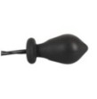 plug anale nero in silicone vibrante gonfiabile con telecomando butt black anal