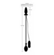 plug anale nero in silicone vibrante gonfiabile con telecomando butt black anal