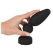 big plug in silicone morbido nero anale per uomo e donna sexy toys anal black