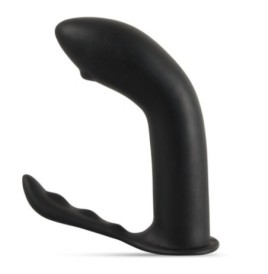 dildo plug anale in silicone nero stimolatore doppio prostata e ana...