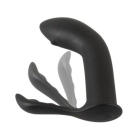 dildo plug anale in silicone nero stimolatore doppio prostata e ana...