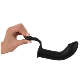 dildo plug anale in silicone nero stimolatore doppio prostata e ana...