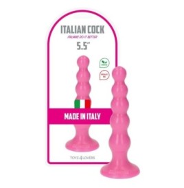 dildo a sfere plug anale rosa dilatatore stimolatore ano con ventos...