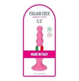 dildo a sfere plug anale rosa dilatatore stimolatore ano con ventos...