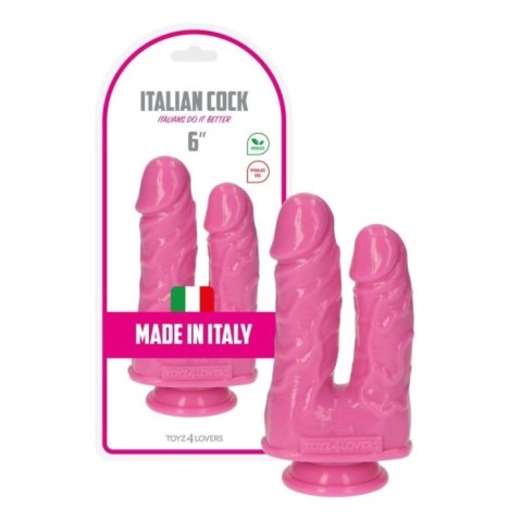 Fallo doppio rosa dildo realistico vaginale anale sex toy pene fint...