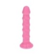 dildo vaginale anale realistico rosa con ventosa impermeabile per uomo e donna