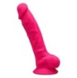 Dildo con ventosa e testicoli Premium Dual Density