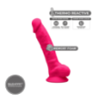 Dildo con ventosa e testicoli Premium Dual Density