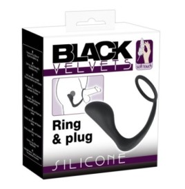 Plug Black Velvet Ring - Plug Anale - Sexy Shop Ingrosso