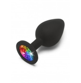 Plug anale in silicone nero Rainbow - Plug Anale - Sexy Shop Ingrosso