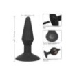 Plug anale nero in silicone gonfiabile Inflatable medium