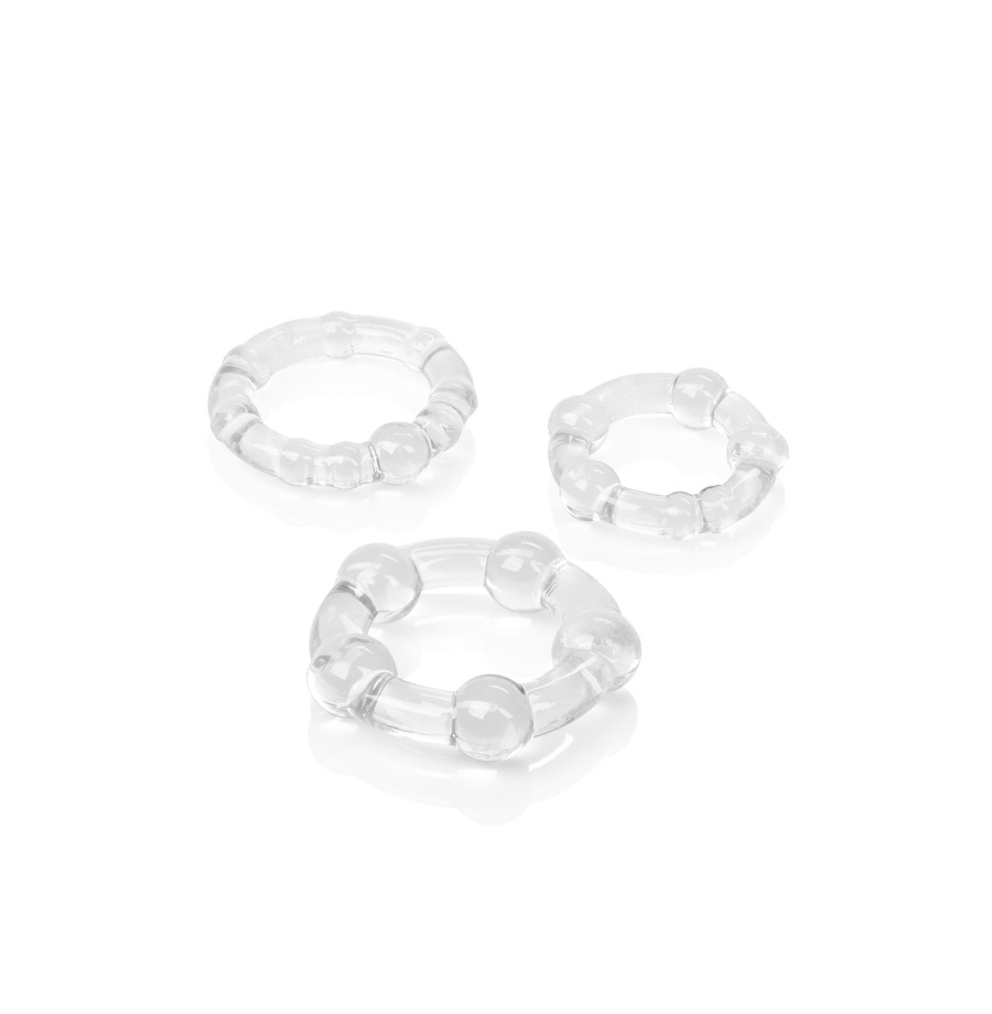 Set anelli fallici trasparenti Island Rings