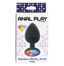 Plug nero gioiello Large Anal Play - Plug Anale - Sexy Shop Ingrosso