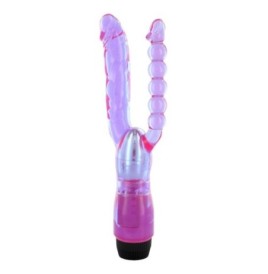 Vibratore doppio -doppia penetrazione viola - Vibratori Doppi - Sex...