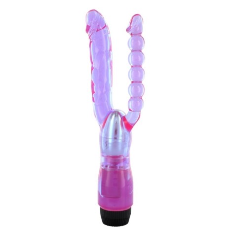 Vibratore doppio -doppia penetrazione viola - Vibratori Doppi - Sex...