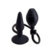 Plug anale gonfiabile nero  Inflatable Butt Plug S