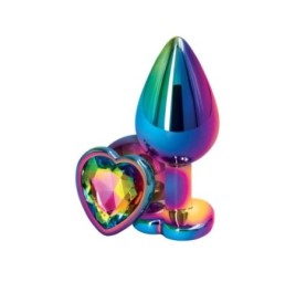 Plug anale Mulitcolor Heart M - Plug Anale - Sexy Shop Ingrosso