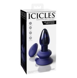 vibratore anale plug Icicles No 85 Vibrante - Falli Vetro - Sexy Sh...