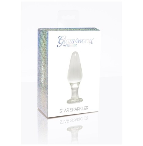 Plug Anale in vetro Star Sparkler - Falli Vetro - Sexy Shop Ingrosso