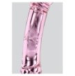 Fallo doppio vaginale anale Rhinestone Scepter in vetro