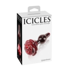 Plug anal Play con rosa Rosso Icicles No 76 - Falli Vetro - Sexy Sh...