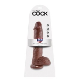 Fallo realistico con ventosa e testicoli Cock 10 Inch With Balls - ...