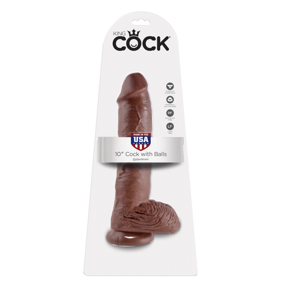 Fallo realistico con ventosa e testicoli Cock 10 Inch With Balls