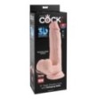 Fallo realistico con ventosa 3D Cock Swinging Balls 9 Inch