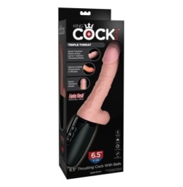 Macchina del sesso realistico riscaldante a spinta King Cock Plus T...