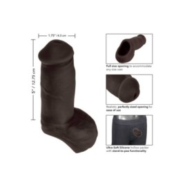 Guaina fallica con testicoli Packer Gear 12.8 cm STP black - Guaine...