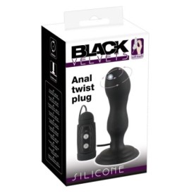 Plug Anale Twist black velvets - Plug con vibrazione - Sexy Shop In...