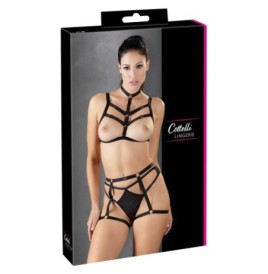 Completo intimo 3 pz BDSM Harness Set reggiseno slip - Abbigliament...