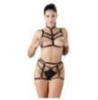 Completo intimo 3 pz BDSM Harness Set reggiseno slip