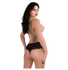 Mutanda donna in pizzo Ella crotchless cheeky panty - Slip e Culott...