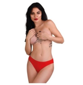 Slip trasparente con apertura intima e pizzo Nicolette crotchless p...