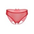 Slip trasparente con apertura intima e pizzo Nicolette crotchless panty