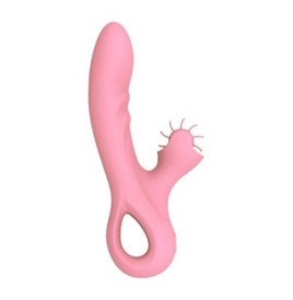 Vibratore vaginale ricaricabile doppio stimola clitoride Pink Taste...