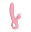 Vibratore vaginale ricaricabile doppio stimola clitoride Pink Taste