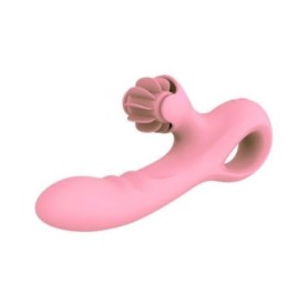 Vibratore vaginale ricaricabile doppio stimola clitoride Pink Taste...