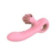 Vibratore vaginale ricaricabile doppio stimola clitoride Pink Taste