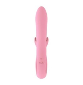 Vibratore vaginale ricaricabile doppio stimola clitoride Pink Taste...