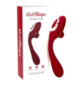 Vibratore vaginale succhia clitoride Red Shape - Stimolatori Vagina...